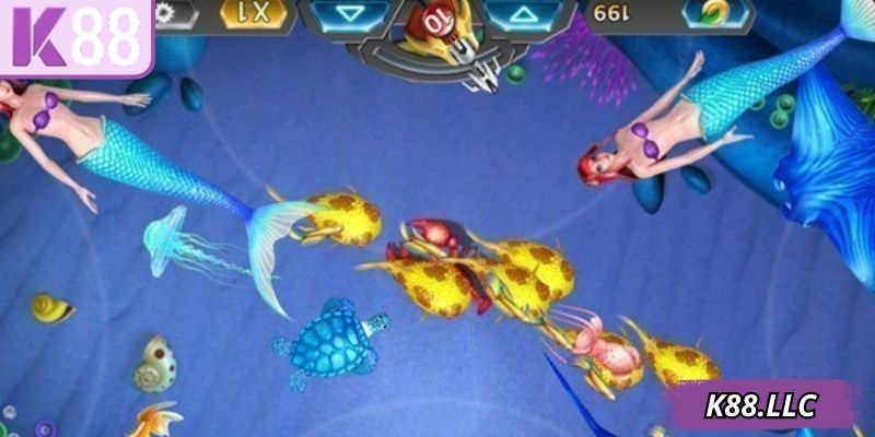 Hệ thống sinh vật trong game bắn cá tiểu tiên cá rất đa dạng